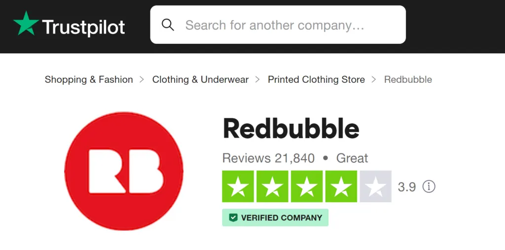 Evaluate Redbubble's reputation